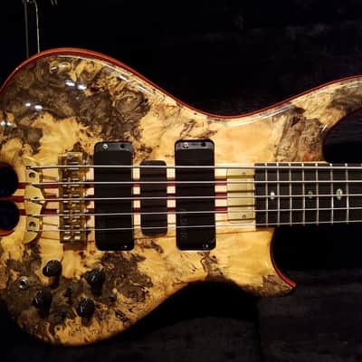 2006 Alembic MJLB 5 Signature Standard Bass Buckeye Burl 5 String image 13