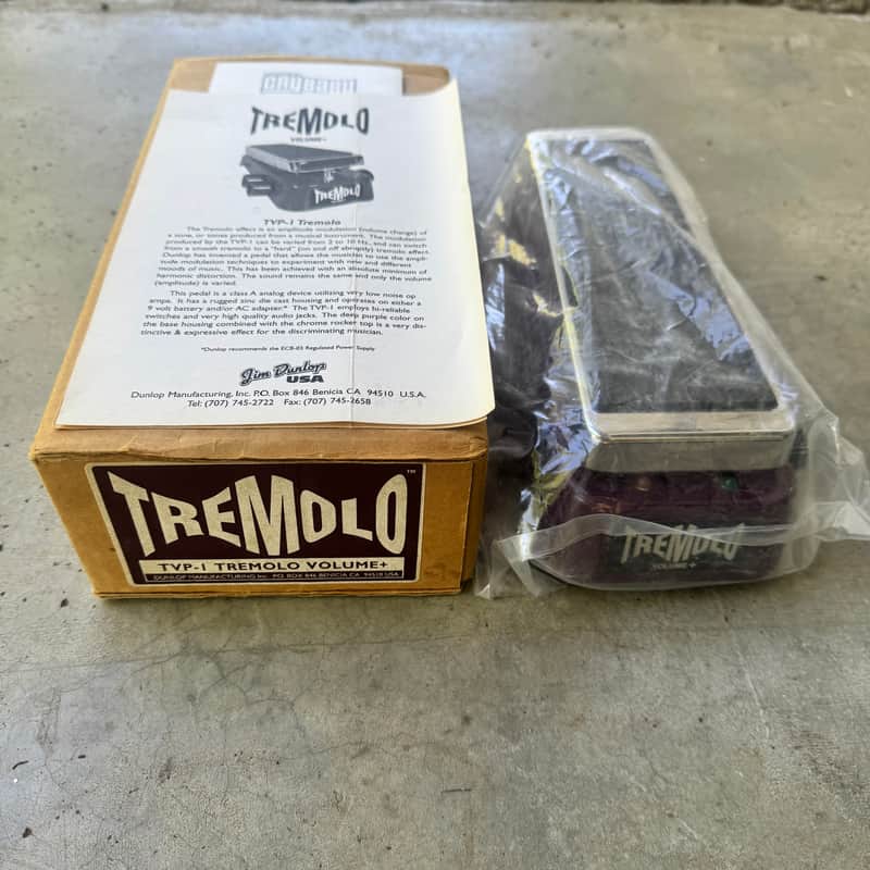 Dunlop TVP-1 Tremolo / Volume Pedal 1990 - 2005 - Purple image 1