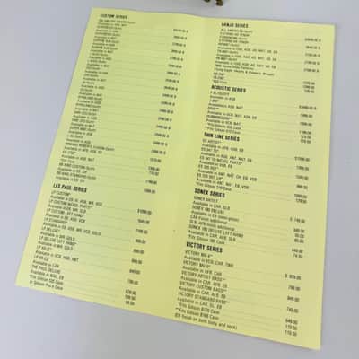 Gibson Suggested Retail Price List Foldout – June 1, 1982 image 3