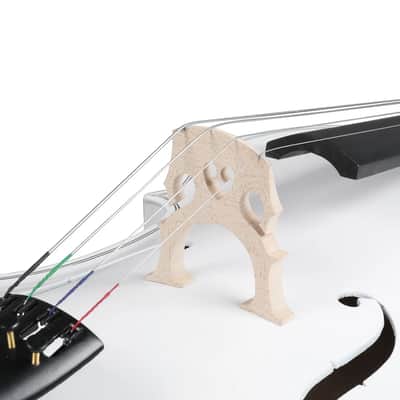 4/4 Full Size Cello Basswood White Color Cello + Bag+Bow+Rosin+Bridge image 3