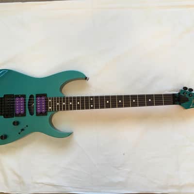 RARE mij Japan LIGHT TEAL Ibanez RG570 RG 570 Electric Guitar LO-Pro Edge usa Dimarzio Air Norton Tone Zone Pickups RG550 NICE! image 1