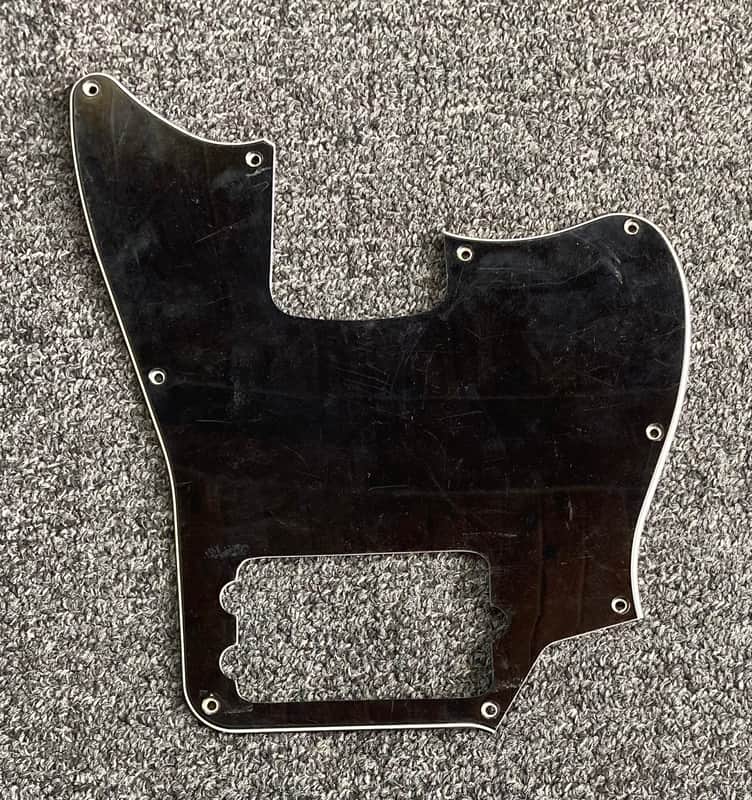 Squier Pickguard for Affinity Jaguar bass humbucker - Black/White/Black image 1