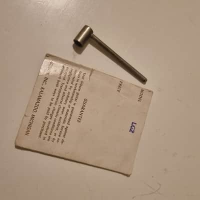 Gibson Original Vintage 1958 Gibson LG-2 Hangtag Booklet & Truss Rod Tool Bundle 1958 - NA image 3