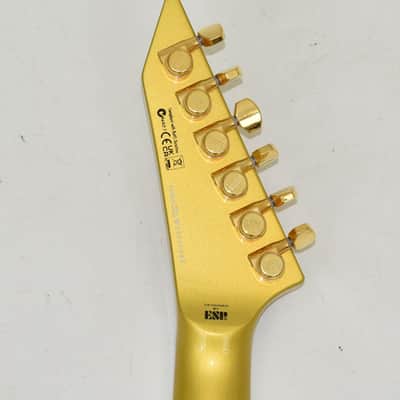 ESP LTD KH-V Kirk Hammett Signature Guitar Metallic Gold 0282 image 8
