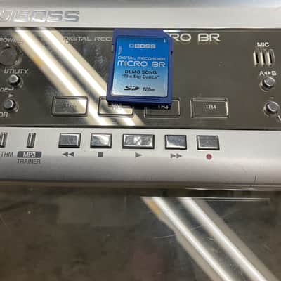 Boss Micro BR Digital Recorder 2000s - Silver / Black image 6