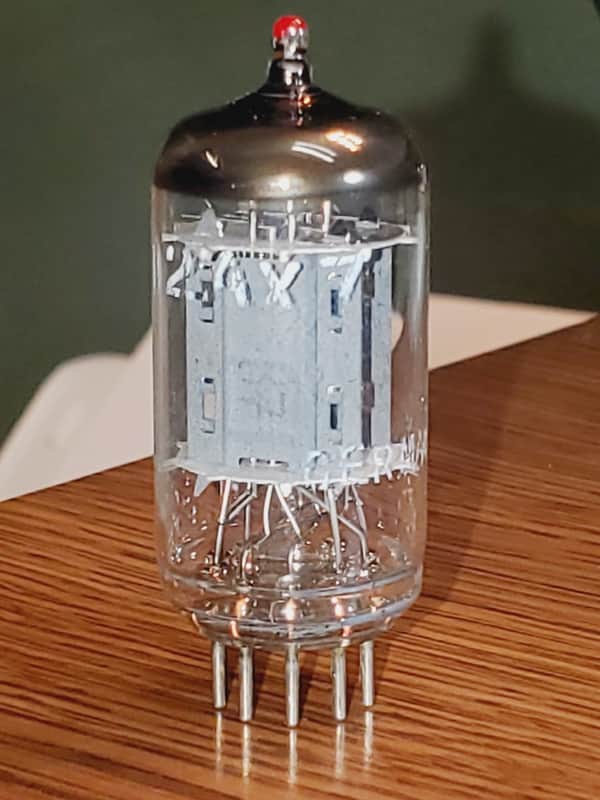 12AX7/ECC83 Telefunken Red Tip Ribbed Plate MaxiPreamp2/TV7 tested (1) tube lot image 1