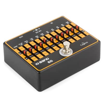 Caline CP-24 10 Band EQ Guitar or Bass Effect Pedal True Bypass, FREE PICK + HOLDER+ FREE SHIP USA image 3