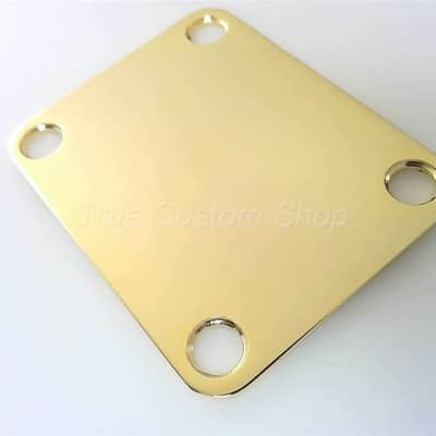 True Custom Shop® GOLD GOTOH Neck Plate for Fender Strat & Telecaster Guitars image 1