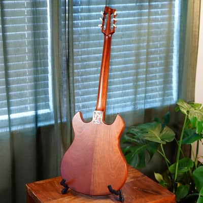 Moar Dolly 2025 Handmade Danish Boutique Guitar | Roasted Mahogany | Hand-Wound P90 & Mini Humbucker | Rare image 6