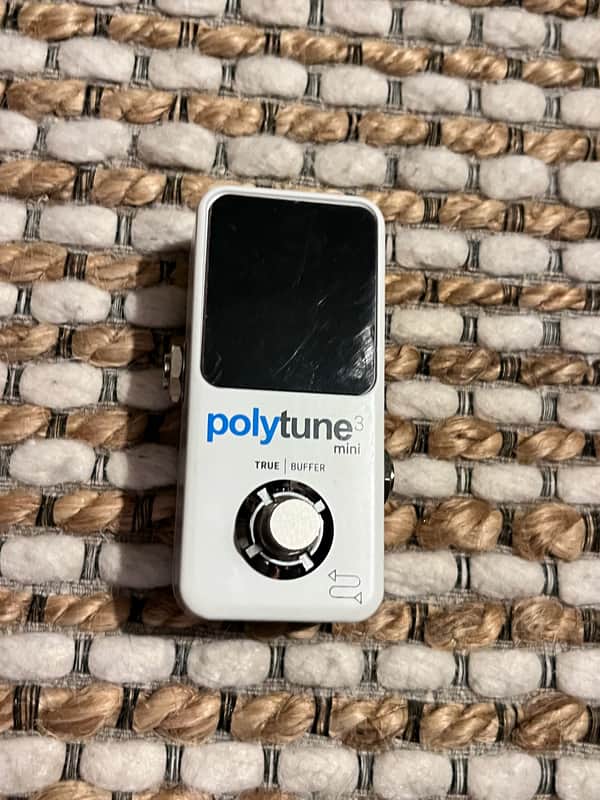 TC Electronic PolyTune 3 Mini Polyphonic Tuner Pedal (White) image 1