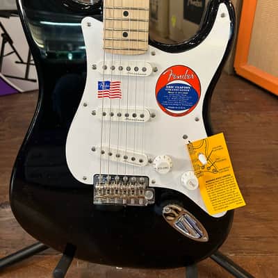 Fender Eric Clapton Artist Series Stratocaster Vintage Noiseless Pickups  Black #US22140671 8lbs 1.5 oz image 12