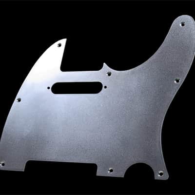 Telecaster Pickguard Metal Silver Stainless Steel image 1