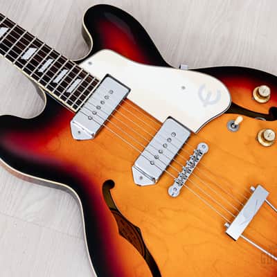 1997 Epiphone Casino Hollowbody Guitar Sunburst w/ Case, Peerless image 8