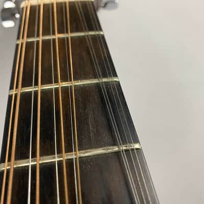 1974 Guild F212 - Natural Spruce top , Mahogany Back and sides .. USA Made Jumbo 12 String  W Original Hardshell case image 9