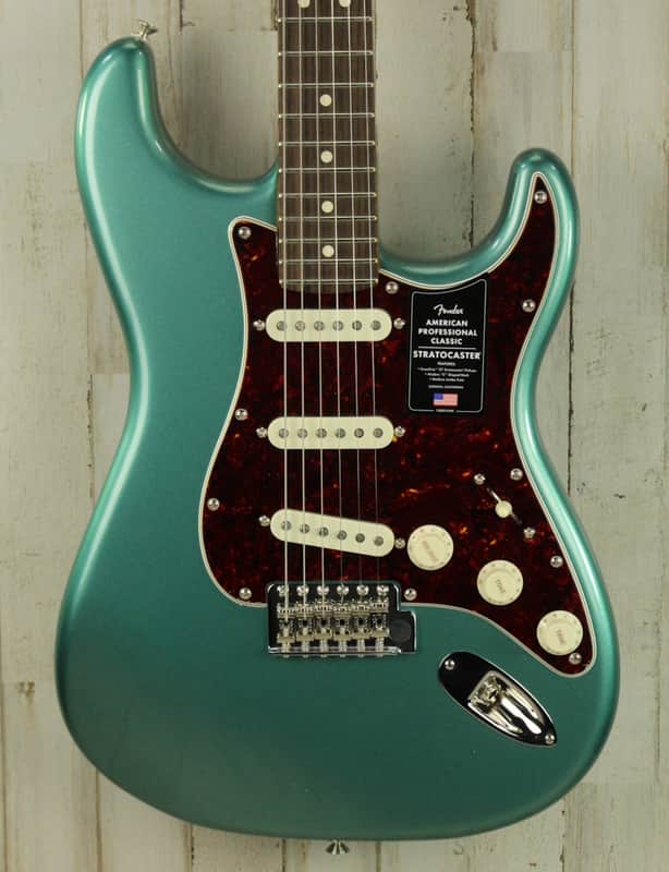 DEMO Fender American Professional Classic Stratocaster - Faded Sherwood Green Metallic (662) image 1