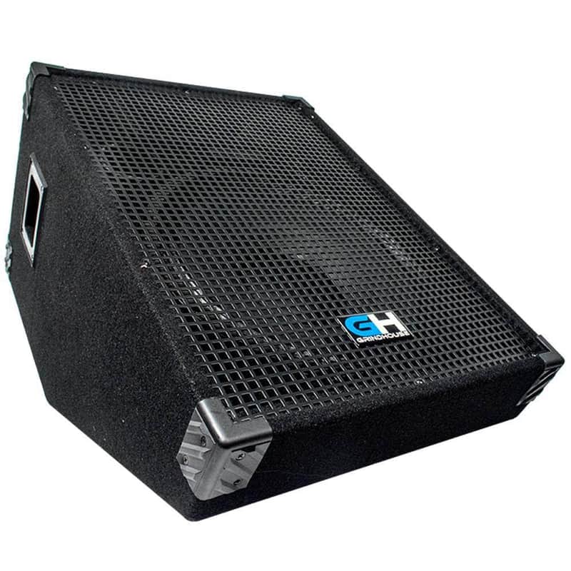 Seismic Audio GH15M - 15 Inch Passive Wedge Monitor - Floor or Stage 400 Watts RMS - PA/DJ Stage, Studio, Live Sound Monitor image 1
