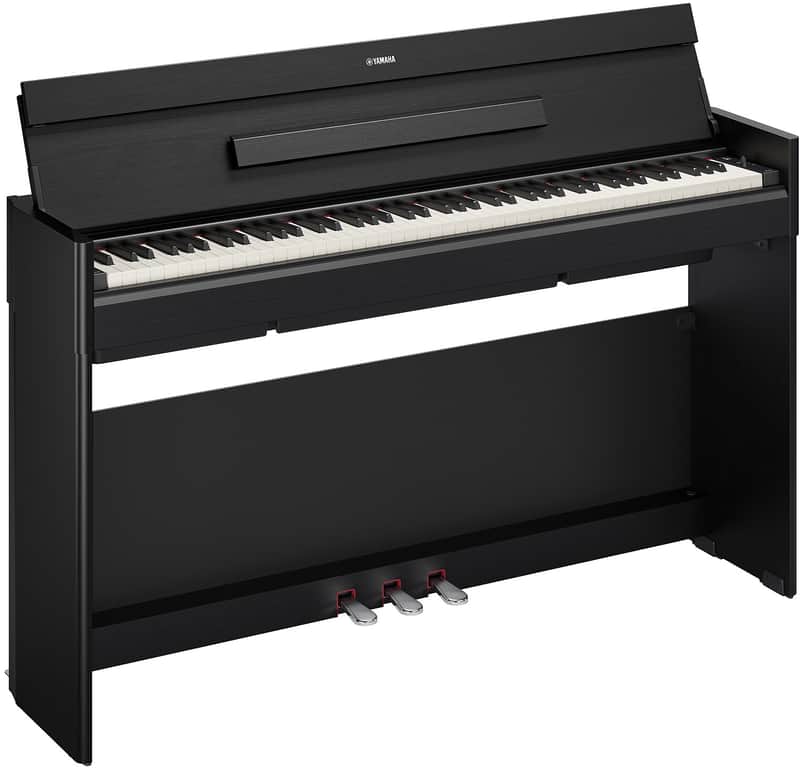 Yamaha YDP-S56B, Slim Style GrandTouch-E™ 88 Note Upright Digital Piano (No Bench) - Black image 1