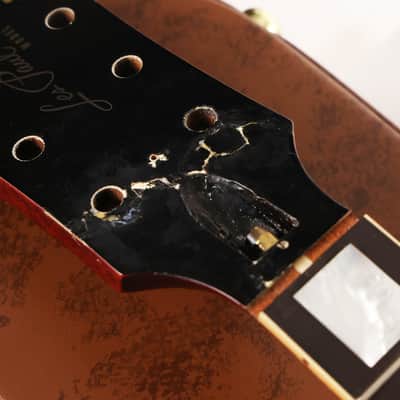Gibson Custom Shop 1958 Les Paul Made 2 Measure VOS Factory Burst Single Pickup Ebony Fretboard As-Is Headstock Repair image 8