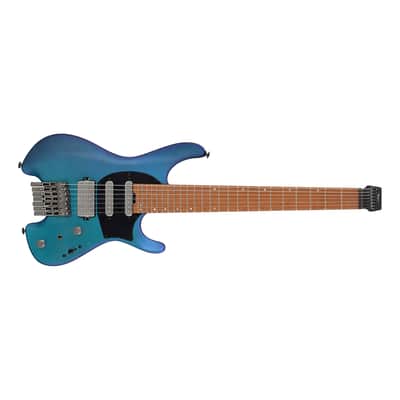 Ibanez Q547 7-string Headless HSS Guitar - Blue Chameleon Metallic Matte image 3