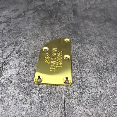 Ernie Ball Music Man 5 Holes Neck Plate in Gold image 2