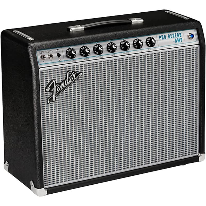Fender '68 Custom Pro Reverb 40-Watt 1x12" Guitar Combo - Black image 1