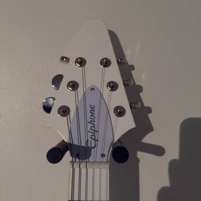 Epiphone Brendon Small Signature "Snow Falcon" Flying V - Snow Burst image 3