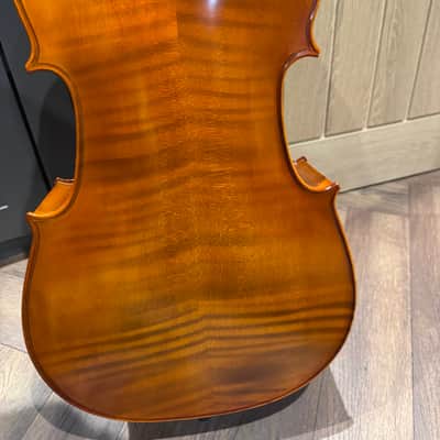 Hidersine Vivente 3/4 Cello - Amber / Antique Varnish with bow and case image 7
