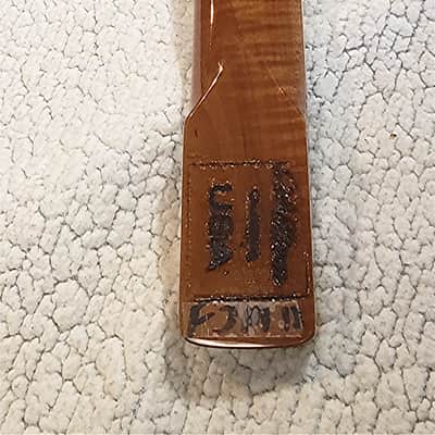Beautiful USA Roasted, bound 5A flame maple neck.Hidden fret tangs.Rounded edges", Made for a Jazzmaster or Strat body # FJM-12 -You never felt frets like this. image 7
