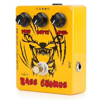 Caline Caline CP 83 Yellow Bass Chorus Effects Pedal Analog Circuit Mono-Stereo 2024 - YELLOW image 2