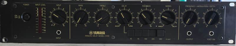 Yamaha E1010 Rack Analog Delay 1980s - Black image 1