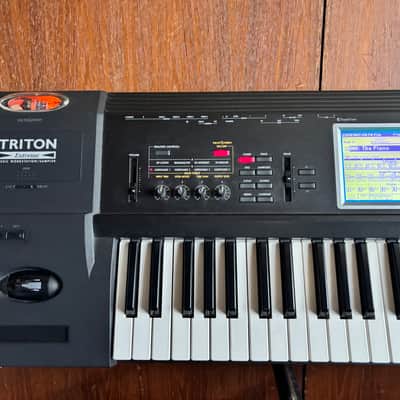 Korg TRITON Extreme 61Key Music Workstation/Sampler Rare Black with orange tube image 2