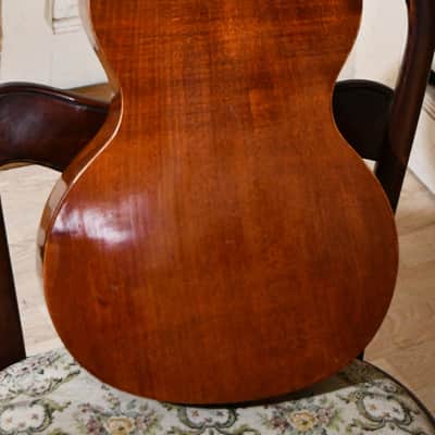 Video Sample - Antique German Romantic Guitar – Player-ready, 1930s, All Solid-Wood, Great Condition and Sound image 4