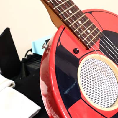 Aria Goal-iii Soccer Ball Red Electric "Football" Built In Speaker Guitar image 24