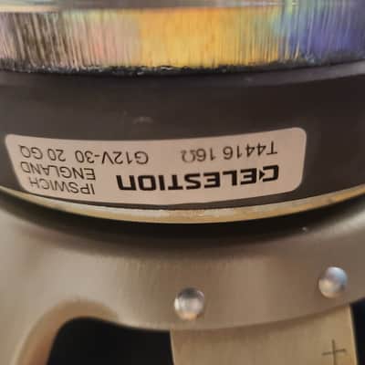 Pair 2005 Celestion Vintage 30 Mesa Spec Made in England T4416 (16ohm version of T4335) image 3