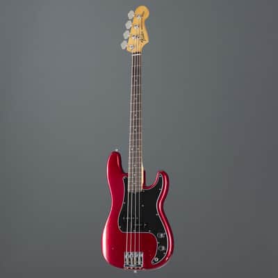 Fender AS Nate Mendel P-Bass RW CAR Candy Apple Red - 4-String Electric Bass image 9