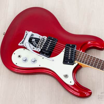 2008 Mosrite Ventures Model Mark I VM-1965 Candy Apple Red w/ Vibramute, Case & Tags, Japan Fillmore image 9