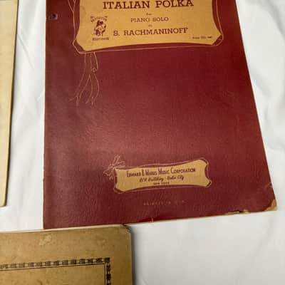 Vintage Lot of piano books -Used Antique old image 4