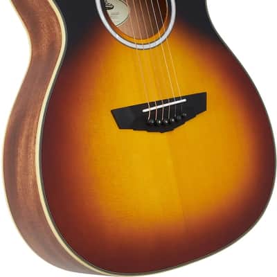 D'Angelico Excel Tammany OM Acoustic-electric Guitar - Vintage Sunset Finish image 3