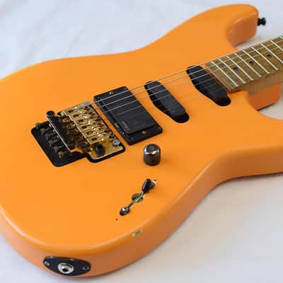 Charvel USA Custom Shop SD Pearl Yellow MB-JW OOAK image 9