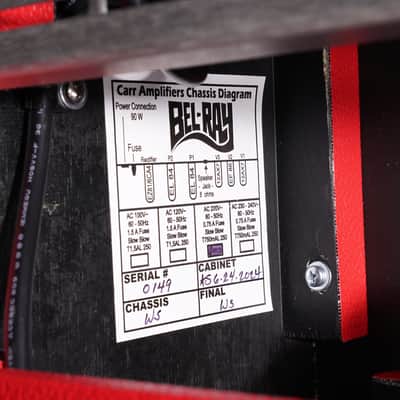 Carr Bel-Ray Red Point-to-point handmade boutique guitar amplifier Bild 18