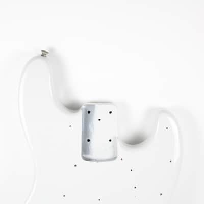 1972 Vintage Fender Jazz Bass BODY White Re-fin 1970s USA Guitar image 14