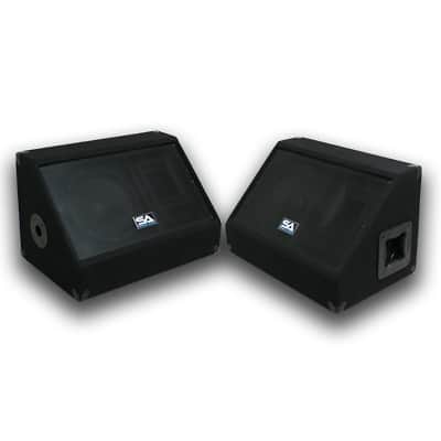 Pair Dual 12" Speakers~Pair 10" Monitors~4 Cables~PA/DJ image 3