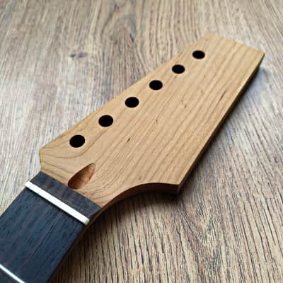 Telecaster Compatible Pro Roasted Maple and Rosewood Guitar Neck Unfinished Paddle Headstock image 8