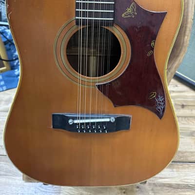 Terada W-513 - 12 String - "Hummingbird" Acoustic Guitar - Made in Japan image 2