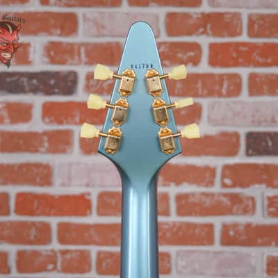 Gibson Custom Shop 1959 Mahogany Flying V Limited Run Pelham Blue VOS 2014 w/OHSC image 10