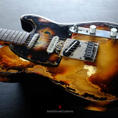 Fender Telecaster Nashville Deluxe Series Copper Gold with Gold Leaf ONE-OF-A-KIND Heavy Aged Relic image 9
