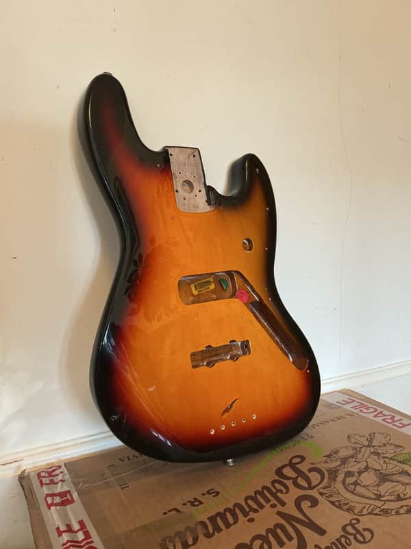 Fender Standard MIM Jazz Bass Body - 2002 - 3 Color Sunburst image 1