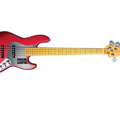 Fender American Ultra II Jazz Bass (5), Sinister Red / Maple *IN STOCK* image 7