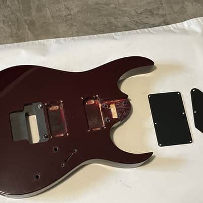 1999 Korean Ibanez RG320DX Dark Red Basswood Guitar Body Floyd Ready
