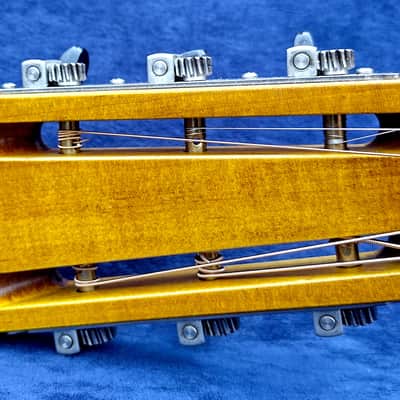 National Reso-Phonic Weathered Steel Style O 14 Fret 2023, Slotted Maple Headstock image 3